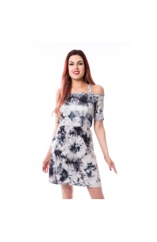 INNOCENT LIFESTYLE SAGA TIE DYE DRESS LADIES GREY 